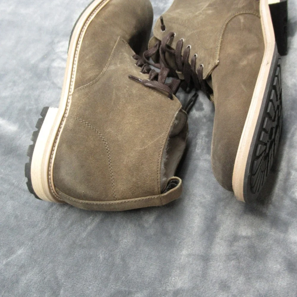 Banana Republic Arley Boot Men 11.5 Brown Suede Leather Ankle Lace Chukka Preppy
